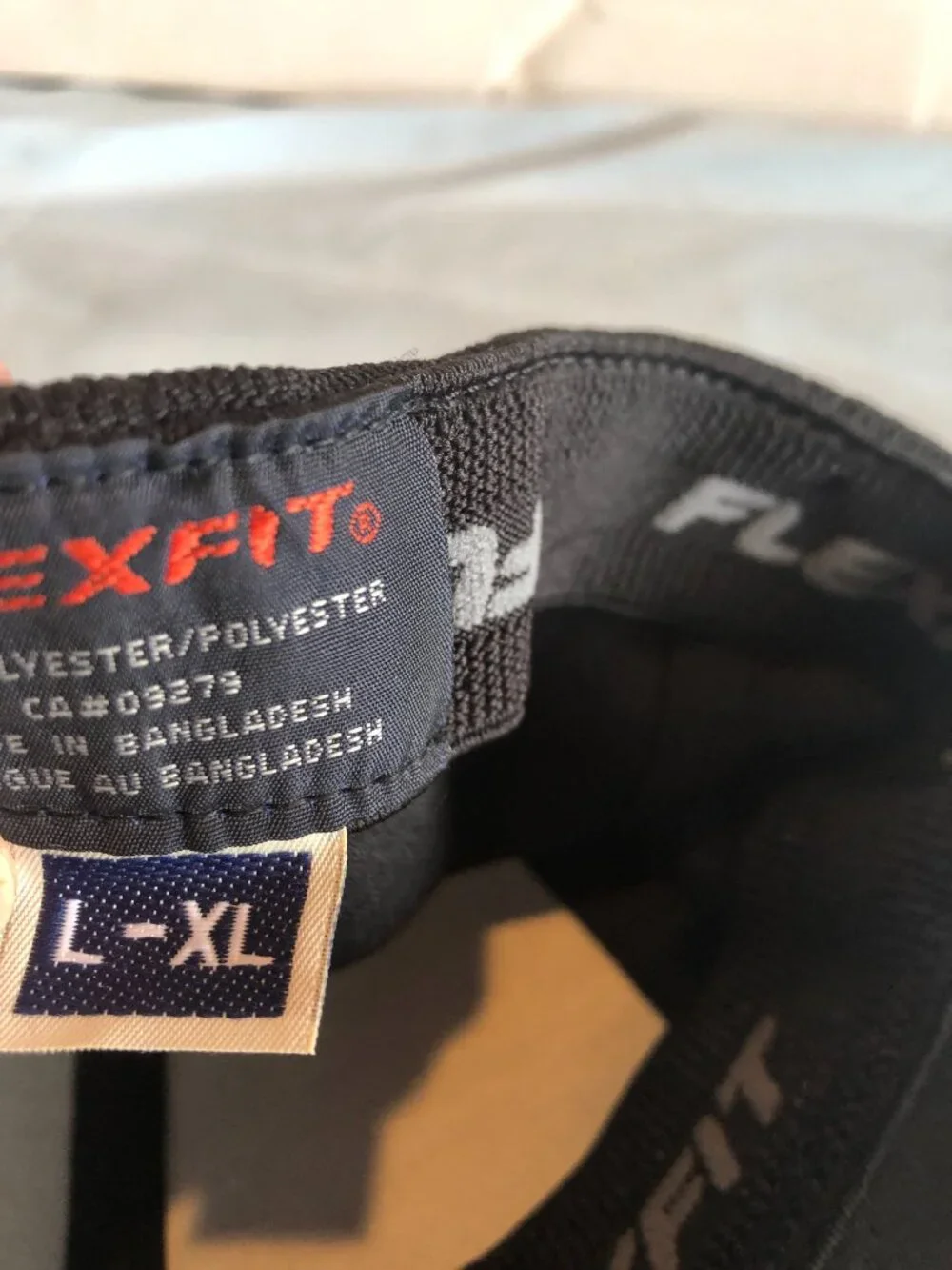 Brandt Flexfit L/XL Black Baseball Cap Hat #F27 - Picture 4 of 4